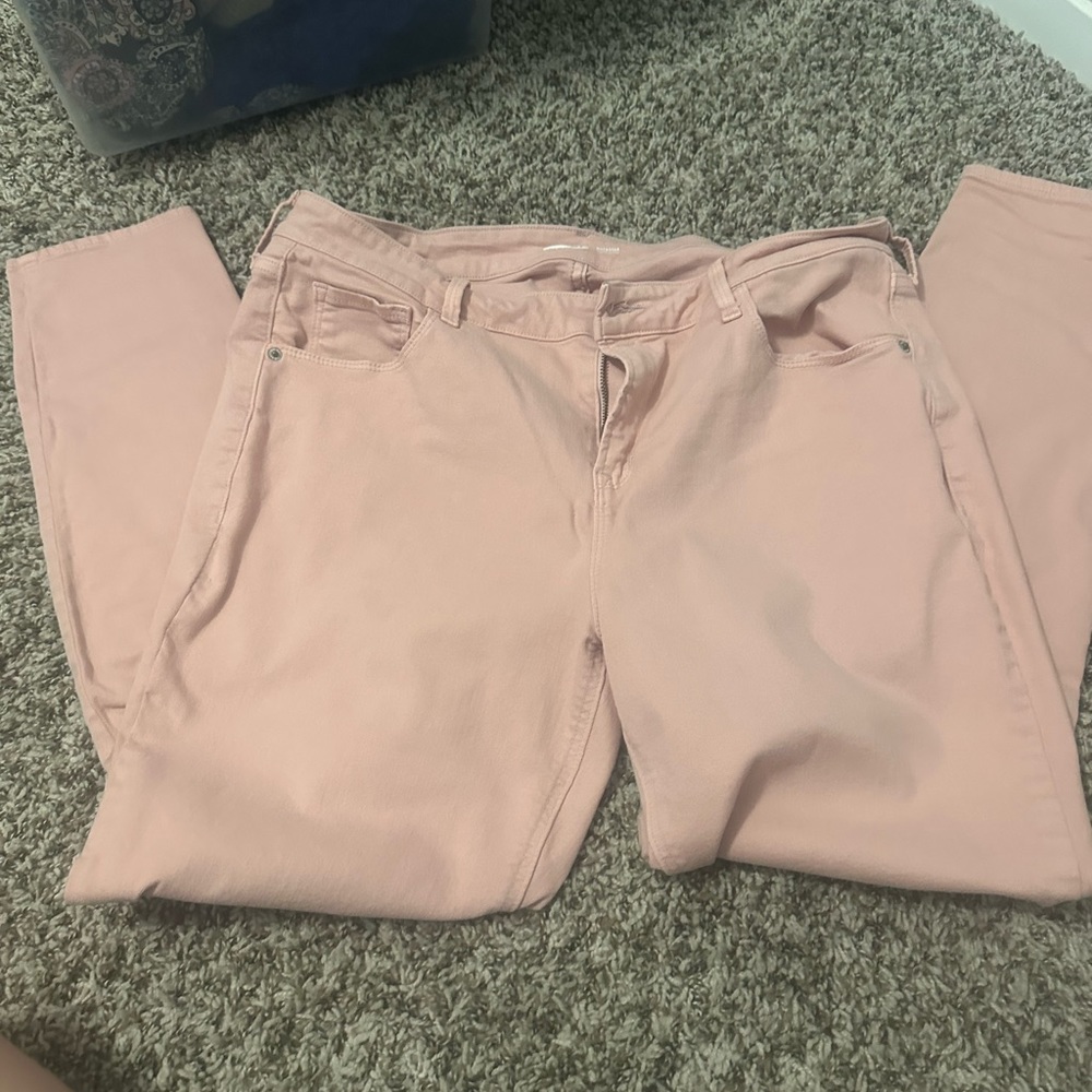 Light pink old navy rockstar skinny Jeans